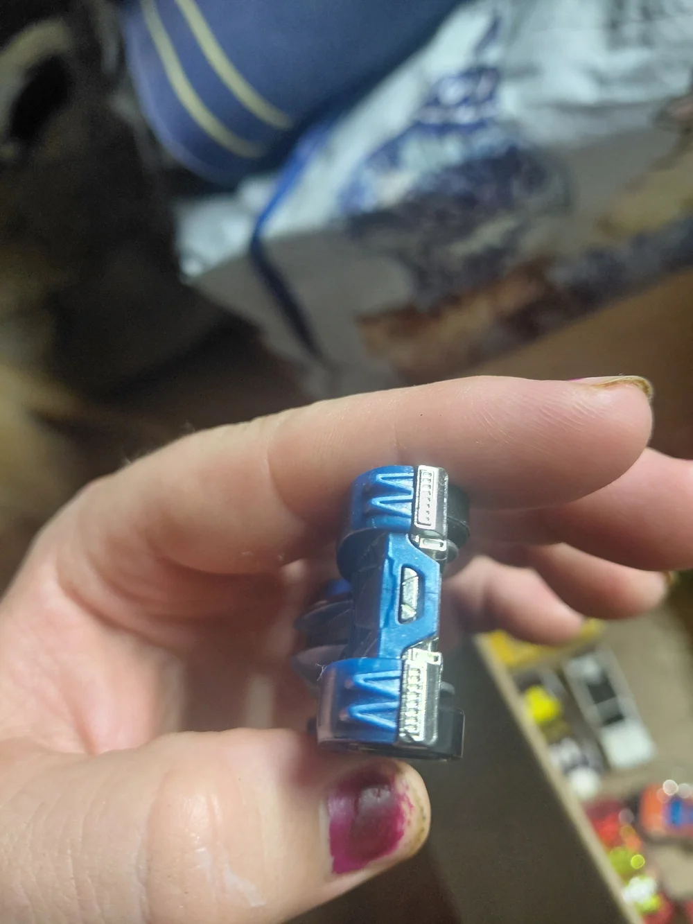 blue Hot Wheels Teegray toy car, likely from a 2018 multi-pack release.